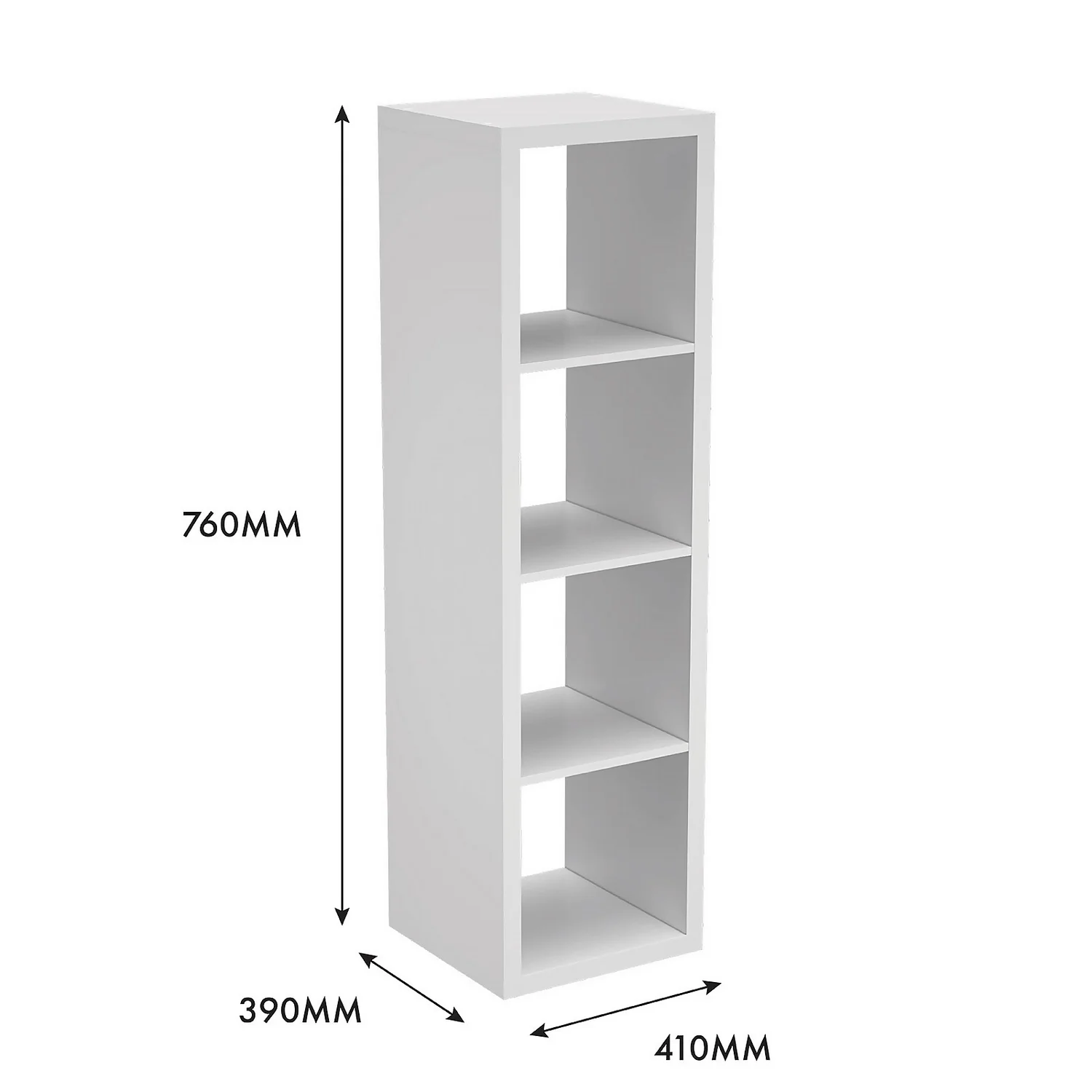 Clever Cube 4x1 Storage Unit - White - Image 5