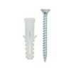 None Wall Strip Plug And Screw Fixings - 20 Pack