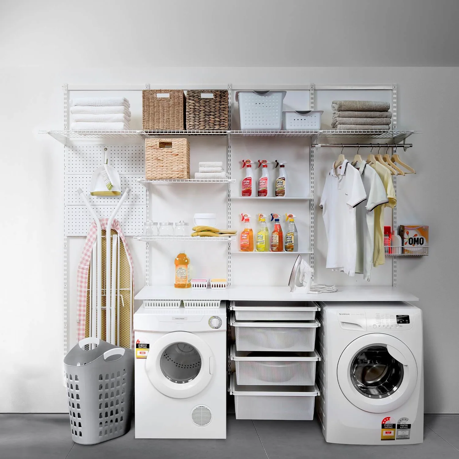 None Double Slot Upright - White -1206mm - Image 3