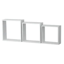 3 Wall Cubes - Matt White