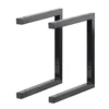 None Double U Shelf Bracket - Black - 330x300mm