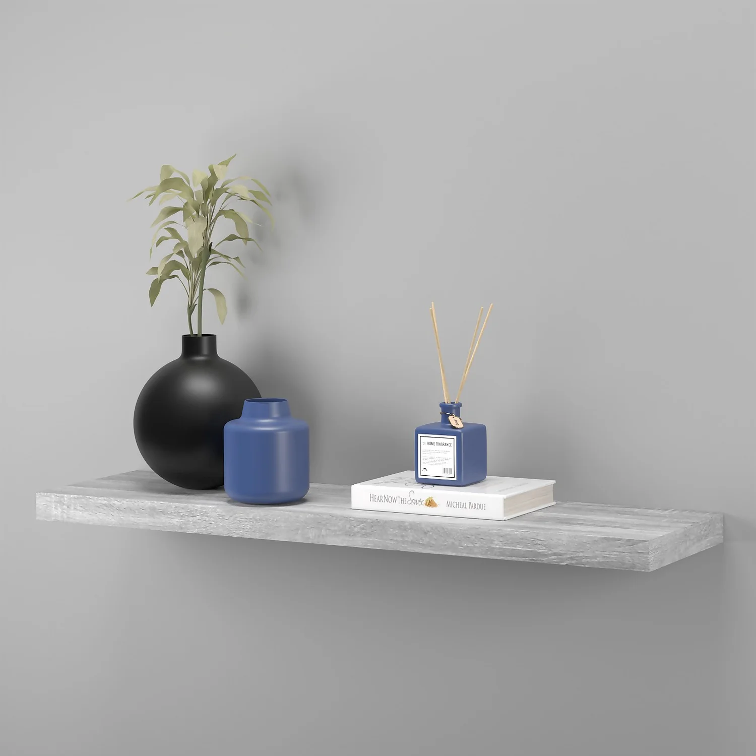 Floating Shelf - Grey Oak - 900 X 235 X 38mm - Image 4