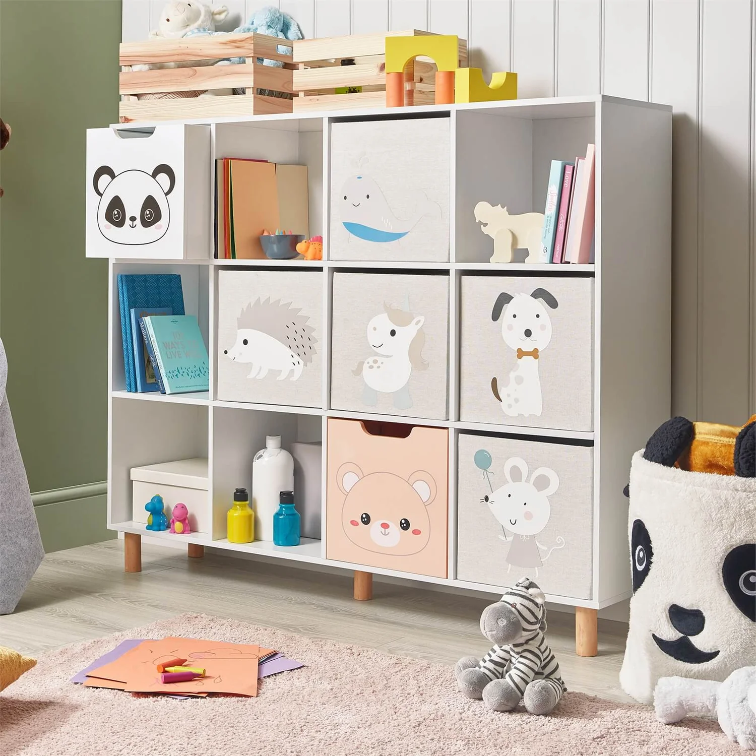 Kids' Compact Cube Fabric Insert - Hedgehog - Image 2