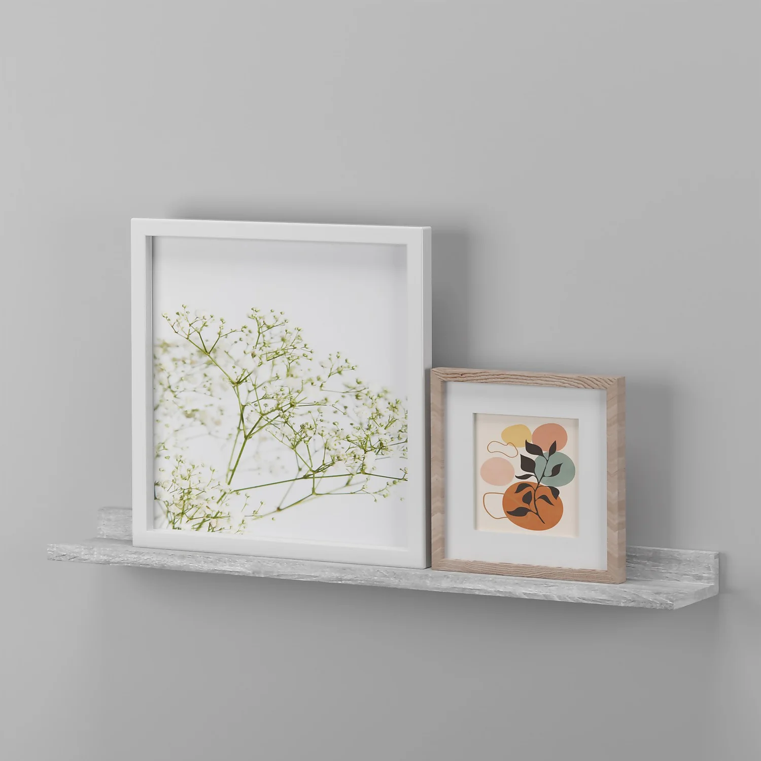 Flexi Storage Decorative Shelving Photo Shelf Grey Oak 600x35x100mm - Image 2