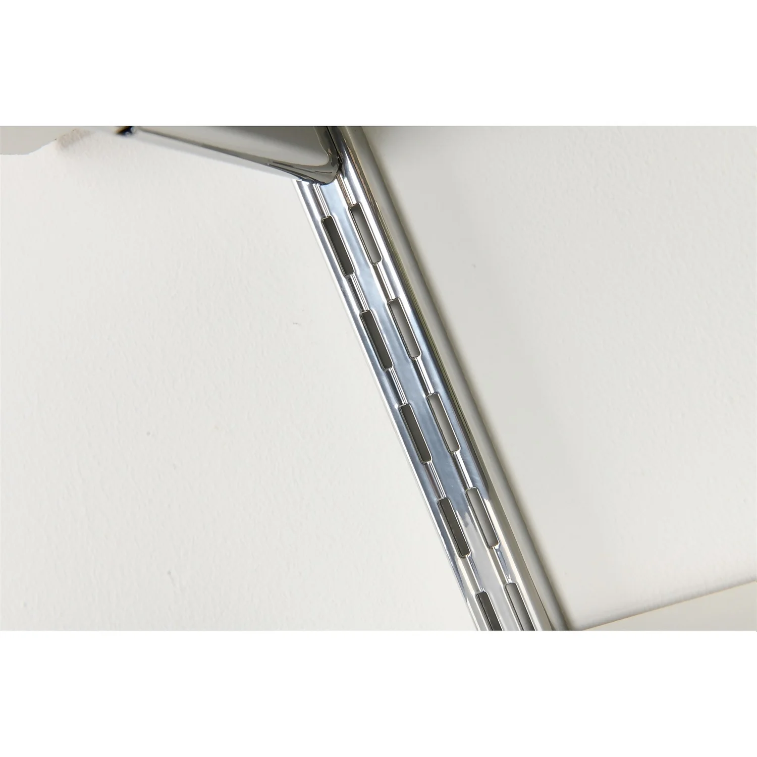 Twin Slot Shelving Kit - 1600mm Krome Twinslot And 120mm Brackets - Chrome Effect