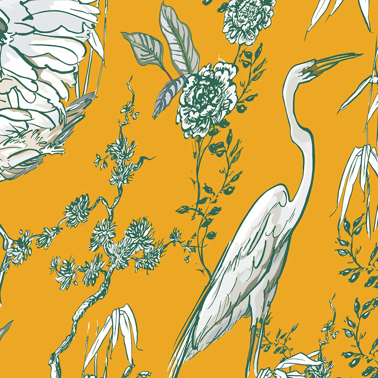 Curver Stockholm Stork Deco Storage Box - Yellow - 22L - Image 4