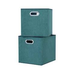 Clever Cube Fabric Insert - Set Of 2 - Jade Green